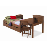 Dillon Corner Unit in Distressed Brown Cherry