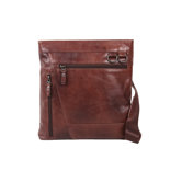 Rustic Zip Pockets Shoulder Bag