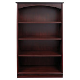 York Medium Wide Bookcase in Mahogany