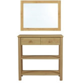 Driftwood Console Table Set in Limed Oak