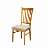 Tennyson Pair of Slatted Back Dining Chair in Teak