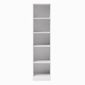 MyPod Tall Open Bookcase in White