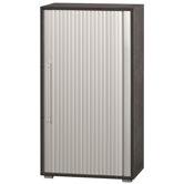Evolution 2 Shelf Narrow Tambour Cupboard in Quartzite