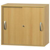 Techno Speed Desk End Cupboard in Maple