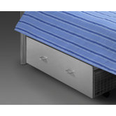 Metal Wheelie Bin Under Bed Drawer in Aluminium