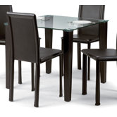 Quattro Square Glass Top Table