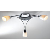 Bureau Three Light Semi Flush Light