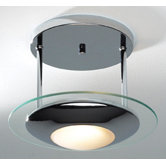Via Semi Flush Ceiling Light in Polished Chrome