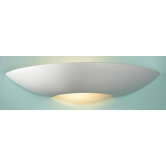 Wall Light in White Satin Ceramic