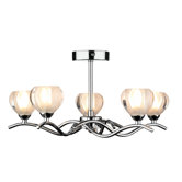 Cynthia Five Light Semi Flush Ceiling Light