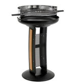 S&auml;ulengrill in Schwarz pulverbeschichtet
