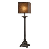 Meora Buffet Lamp in Lightly Distressed Rustic Bronze