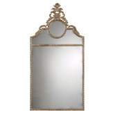 Peggy Metal Frame Mirror in Chestnut Brown