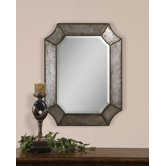 Elliot Mirror in Distressed Hammered Aluminum