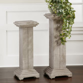 Bulan Pedestal Plant Stand (Set of 2)