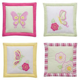 Girls Stripes and Plaids 4 Piece Wall Hangings