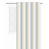 Mod Diamonds and Stripes Curtain Panel in Aqua and Chocolate
