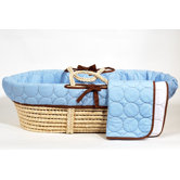 Quilted Circles Moses Basket
