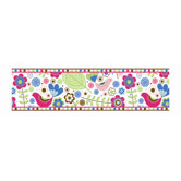 Botanical Sanctuary Multicolor Wall Border