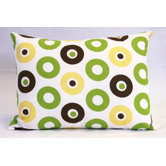 Mod Dots and Stripes Boudoir Pillow
