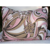 Retro Flowers Quilted Standard Sham