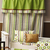 Mod Dots/Stripes Stripes Curtain Panel