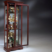 Candlelight Cherry Andante Curio Cabinet