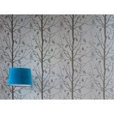 Family Tree Wallsmart Wallpaper in Silver