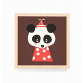 Posey Panda Wooden Picture