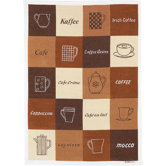 Frottier Geschirrtuch Kaffee