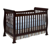 Reagan 4-in-1 Convertible Crib with Toddler Rail in Coffee