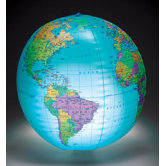 12" Inflatable Globe with Light