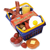 Pretend and Play Breakfast Foods Basket