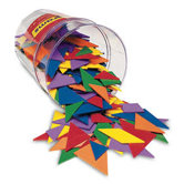 Classpack Tangrams, Set of 30, 6 colors