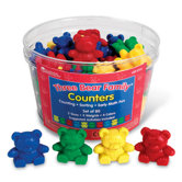 Three Bear Family Counters (Set of 80)