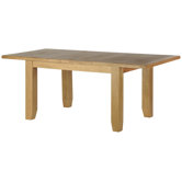 190 cm Extending Table in Rustic Solid Oak