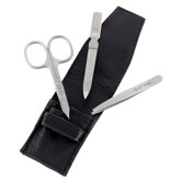 3-tlg. Manik&uuml;r-Etui "Alpen" aus Rindsnappaleder