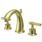 Milano Widespread Bathroom Faucet with Double Lever Handles