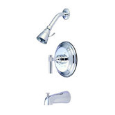 Milano Pressure Balanced Diverter Tub and Shower Faucet with Magellen Lever Handles