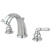 Widespread Bathroom Faucet with Double Modern Lever Handles