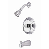 Volume Control Tub and Shower Faucet with Fortress Lever Handles