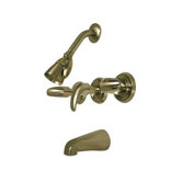 Volume Control Tub and Shower Faucet with Legacy Lever Handles