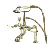 Hot Springs Deck Mount Clawfoot Tub Faucet with Handshower