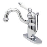 Single Hole Bathroom Faucet with Single Porcelain Handle