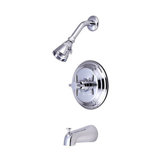 Tampa Thermostatic Tub and Shower Faucet Trim with Concord Cross Handles