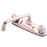 Double Handle Centerset Kitchen Faucet with Compression Handles