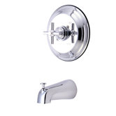 Elizabeth Double Handle Wall Mount Tub Only Faucet Elinvar Cross Handle