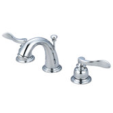 NuWave French Double Handle Mini Widespread Bathroom Faucet with Retail Pop-Up