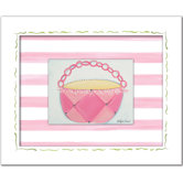 Little Ladies Party Purse Framed Giclee Wall Art