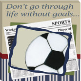 Soccer in the News Giclee